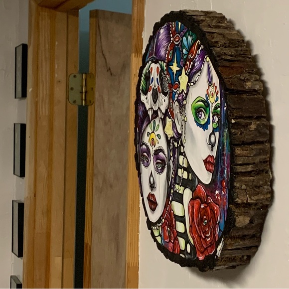 ORIGINAL OOAK ART! BRITTANY HANKS ORIGINAL PAINTING ON WOOD! Ready to Hang! - Picture 3 of 13